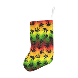 Canabis Marijuana Weed Pattern Print Design 03 Christmas Stocking