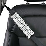 Mustache Beard Pattern Print Design 04 Car Seat Belt Cover