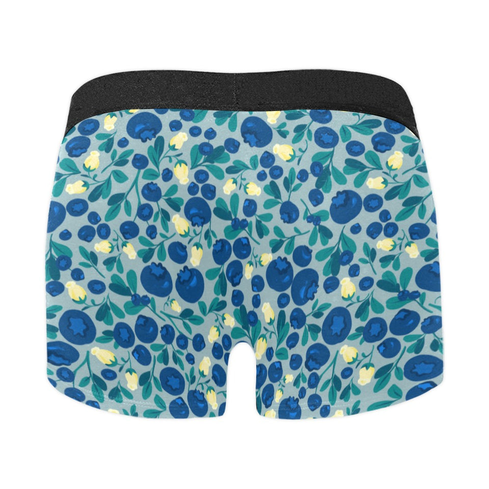 blueberry design pattern Men's All Over Print Boxer Briefs Men's Underwear