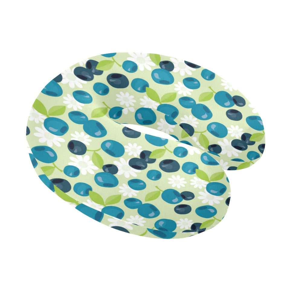blueberry flower pattern U-Shaped Travel Neck Pillow
