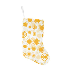 Sun design pattern Christmas Stocking