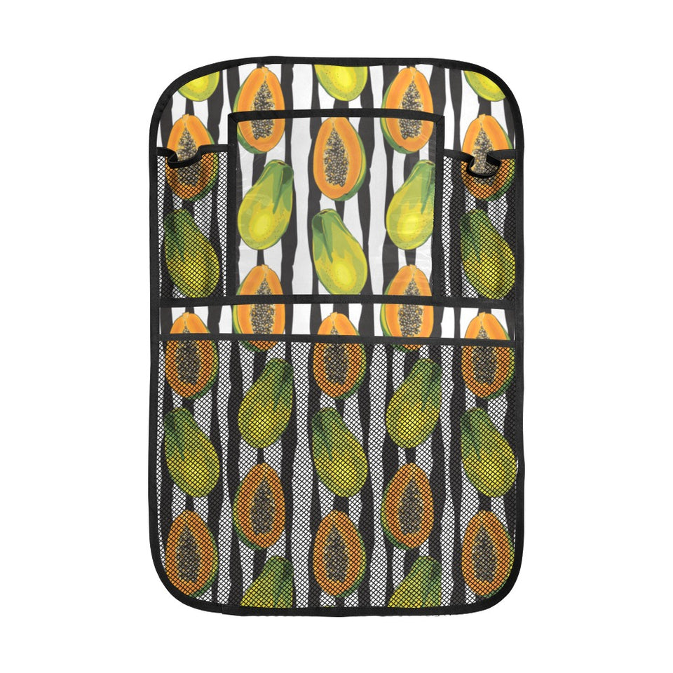papaya design pattern Car Seat Back Organizer