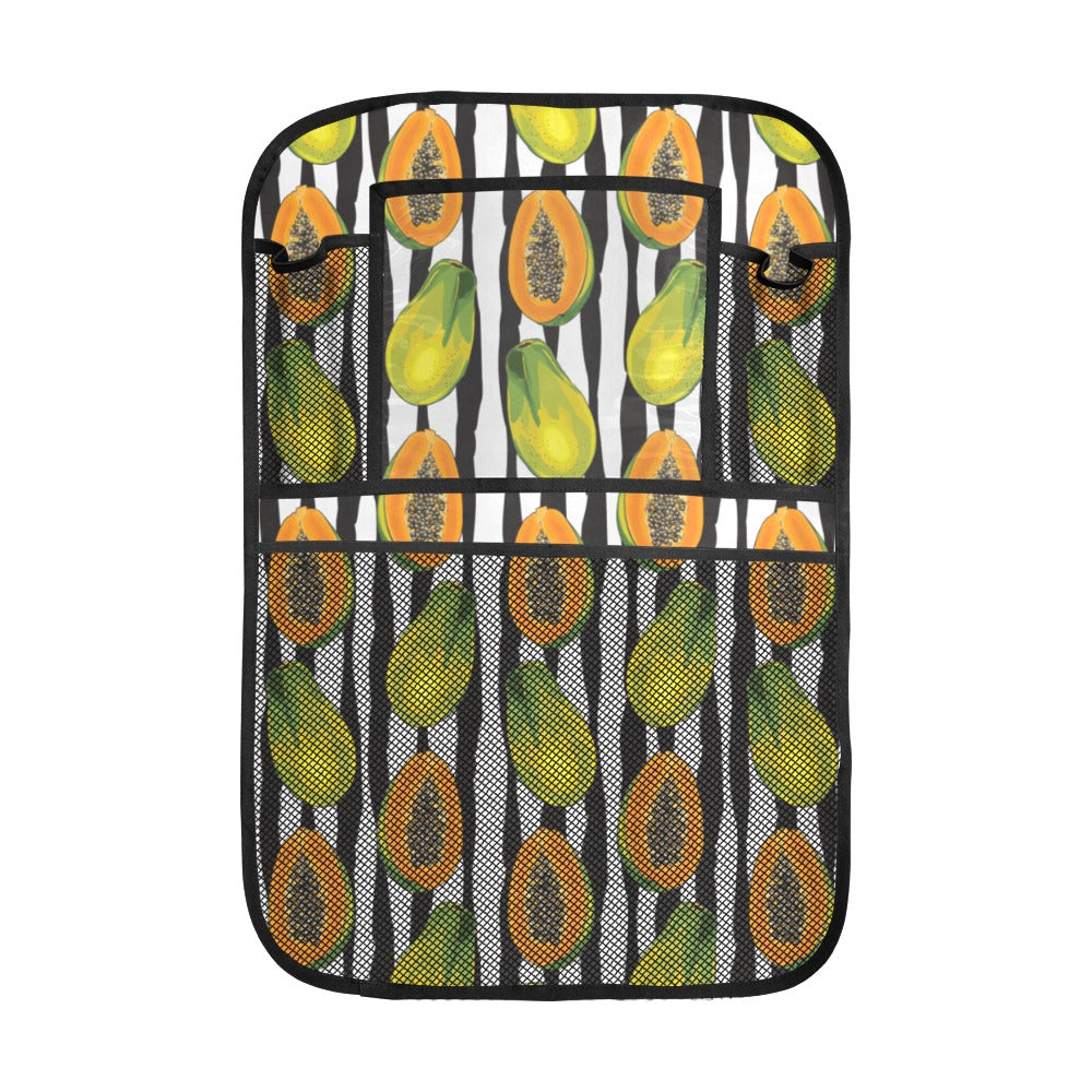 papaya design pattern Car Seat Back Organizer
