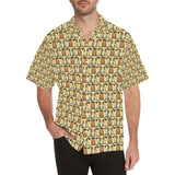 English Bulldog Pattern Print Design 02 Men's All Over Print Hawaiian Shirt (Model T58)