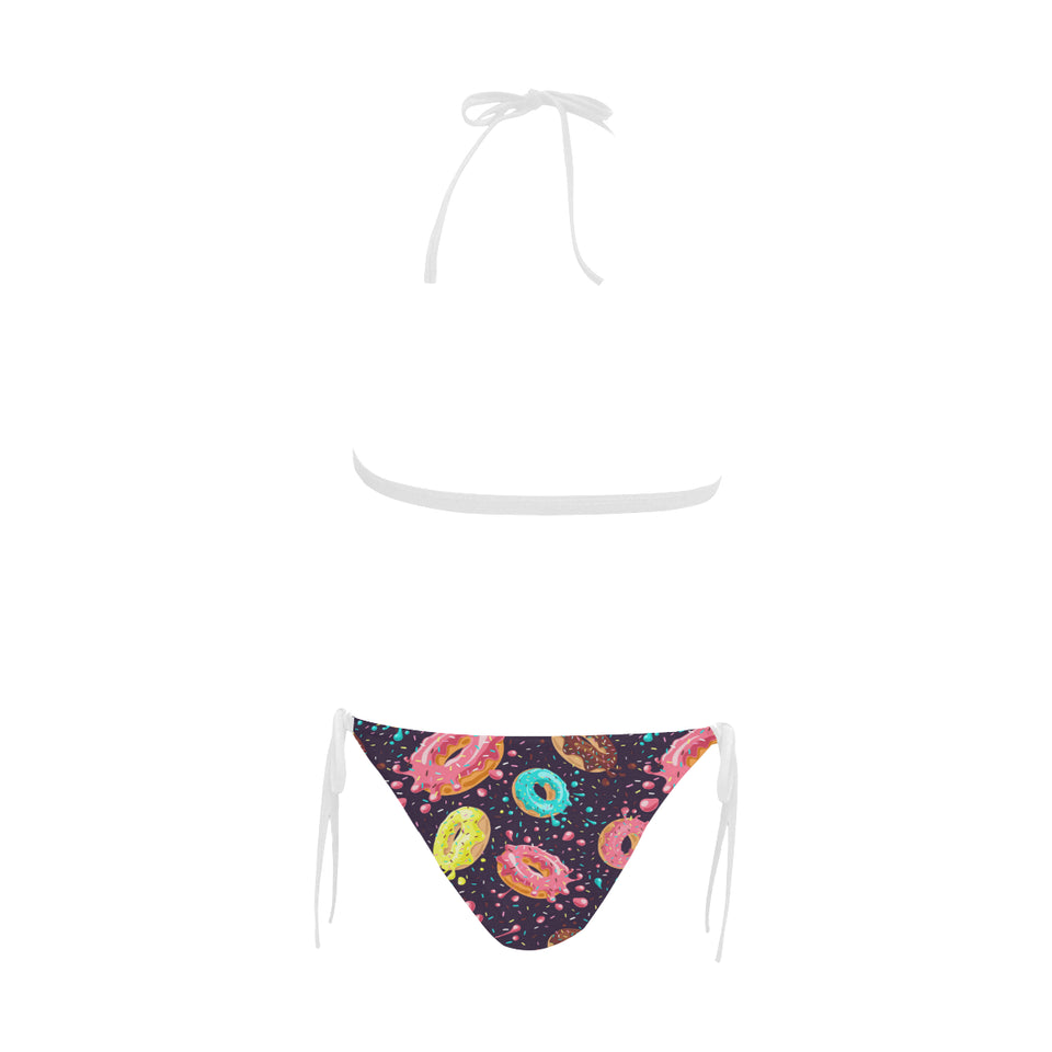 Colorful donut glaze pattern Sexy Bikinis Two-Piece Swimsuits
