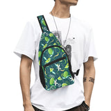 Lime ice flower pattern All Over Print Chest Bag