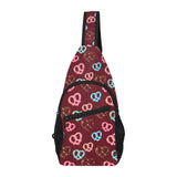 Pretzels Pattern Print Design 05 All Over Print Chest Bag