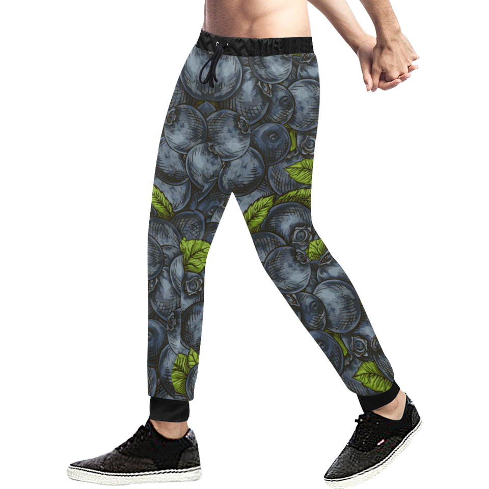 blueberry pattern Unisex Casual Sweatpants