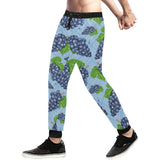 Watercolor grape pattern Unisex Casual Sweatpants