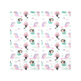 cute mermaid dolphin fish starfish pattern Gauze Curtain