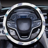 Pigeon Pattern Print Design 03 Car Steering Wheel Cover