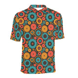 Gear Pattern Print Design 01 Men's All Over Print Polo Shirt