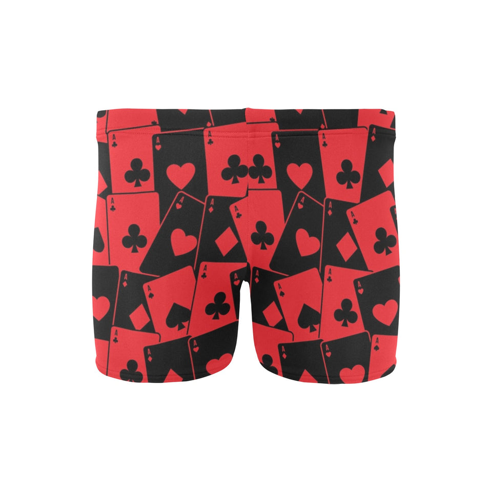 Casino Cards Suits Pattern Print Design 02 Men's Swimming Trunks