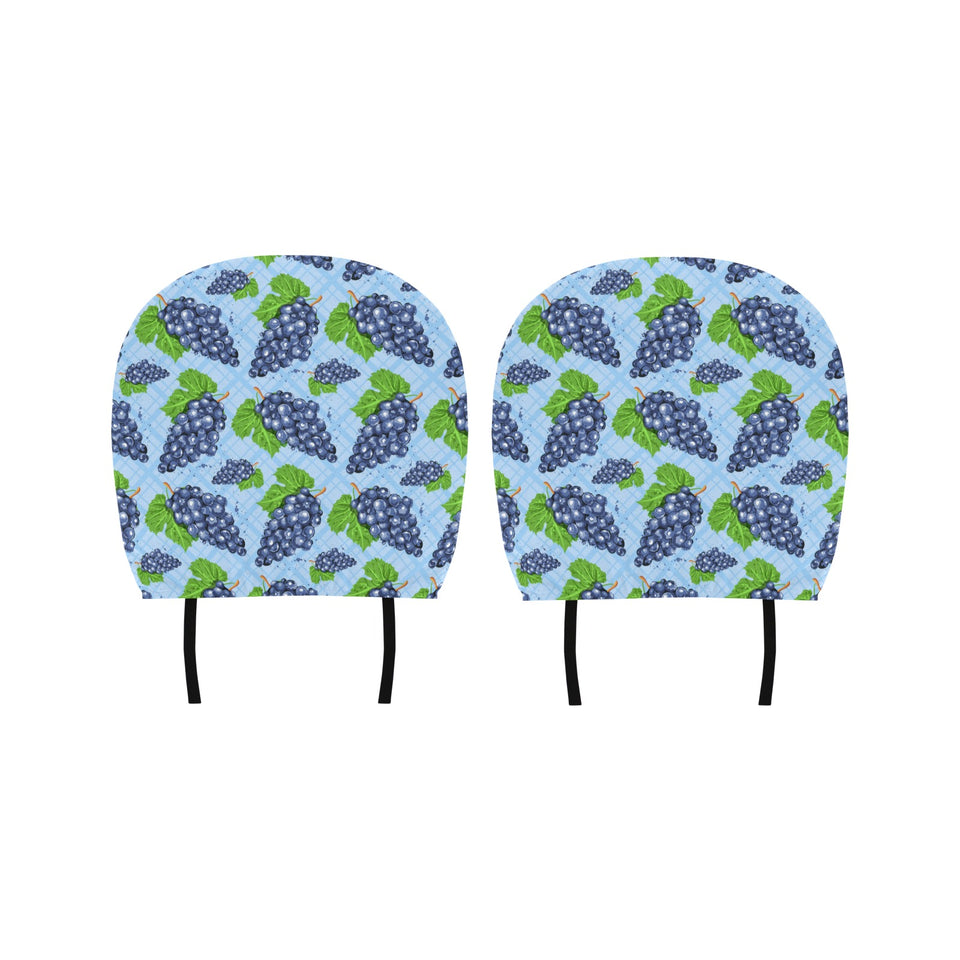 Watercolor grape pattern Car Headrest Cover