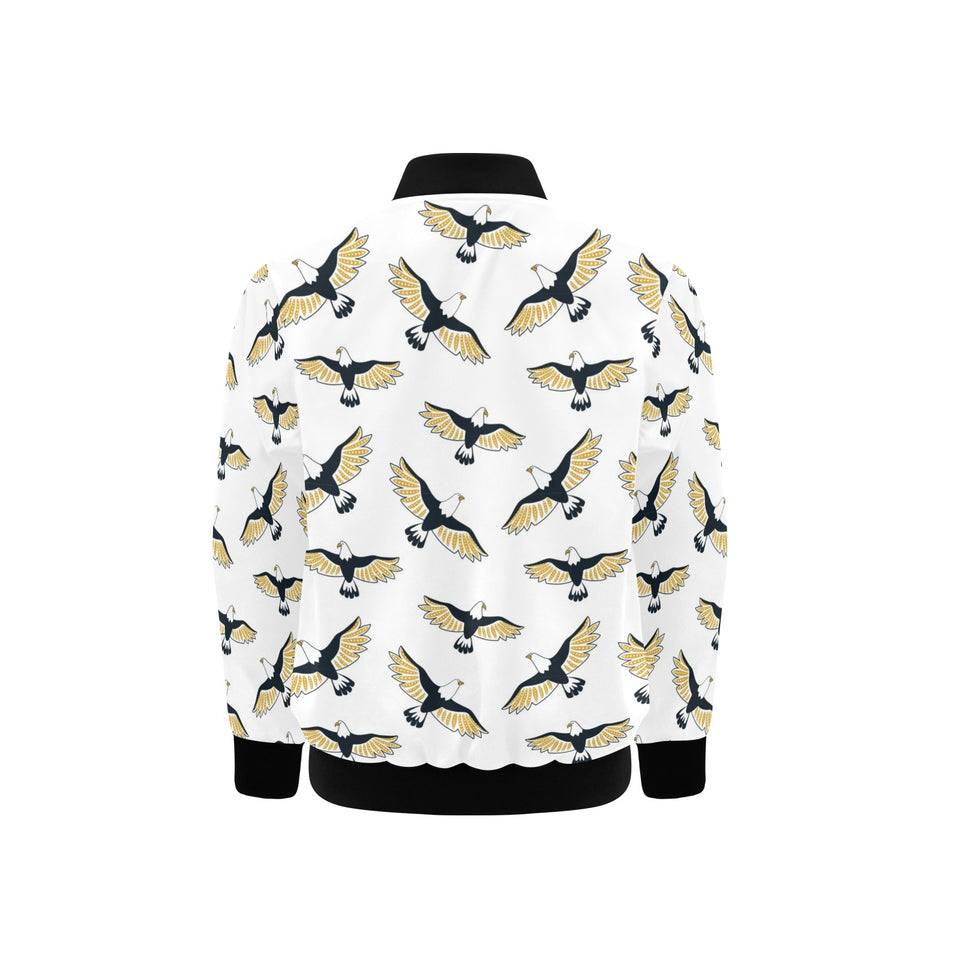 Eagle Pattern Print Design 03 Kids' Boys' Girls' Bomber Jacket