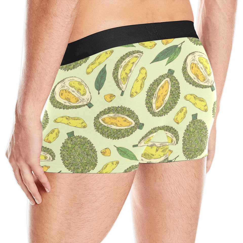 Durian leaves pattern background Men's All Over Print Boxer Briefs Men's Underwear