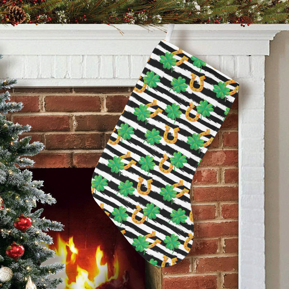 Horseshoes Pattern Print Design 01 Christmas Stocking
