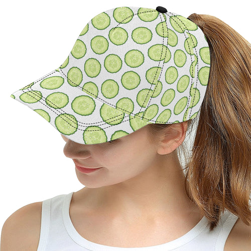 Cucumber slices pattern All Over Print Snapback Cap