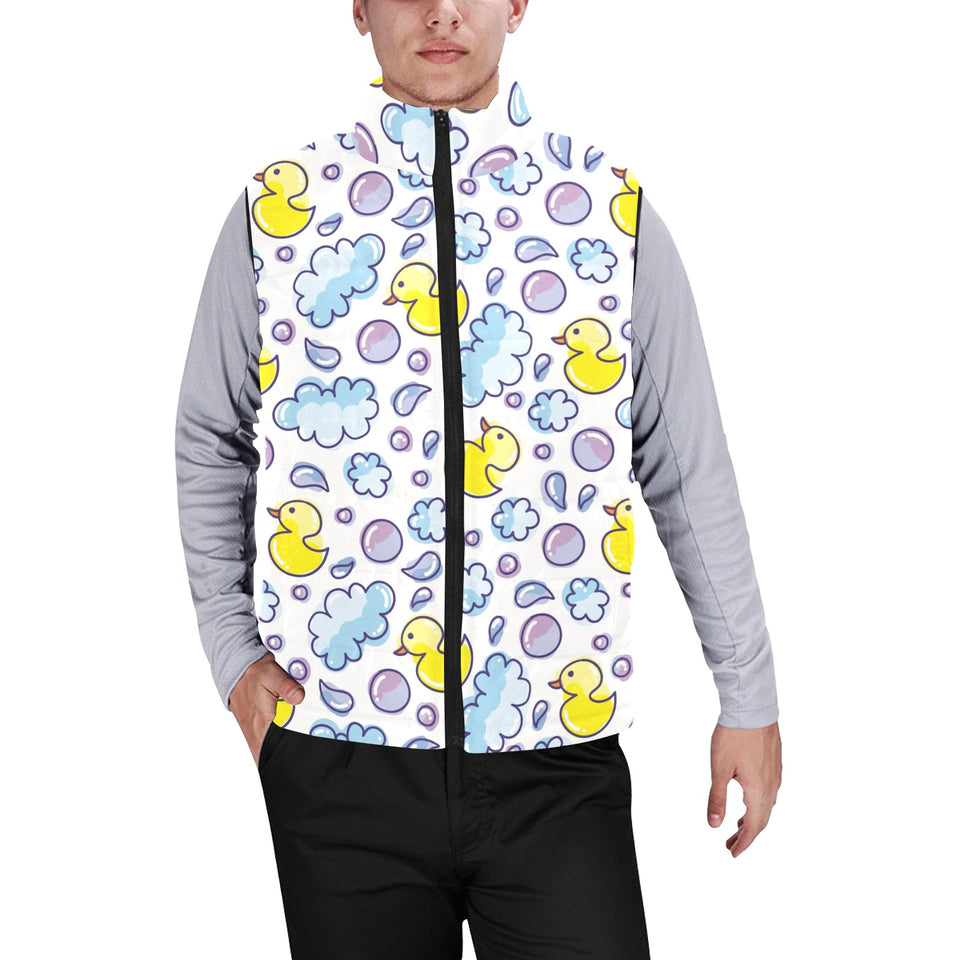 Duck Pattern Print Design 01 Men's Padded Vest