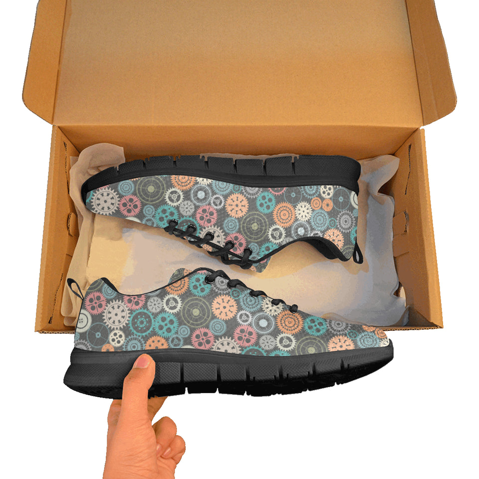 Gear Pattern Print Design 05 Women's Sneaker Shoes