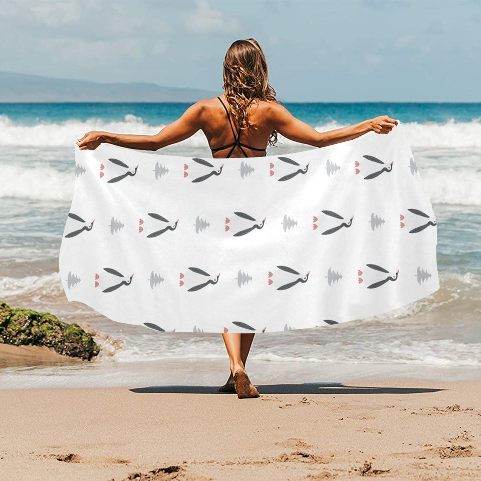 Penguin pattern Beach Towel