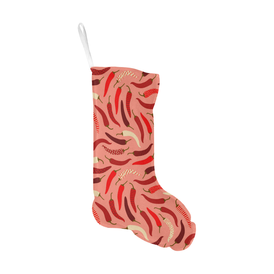 Beautiful Chili peppers pattern Christmas Stocking