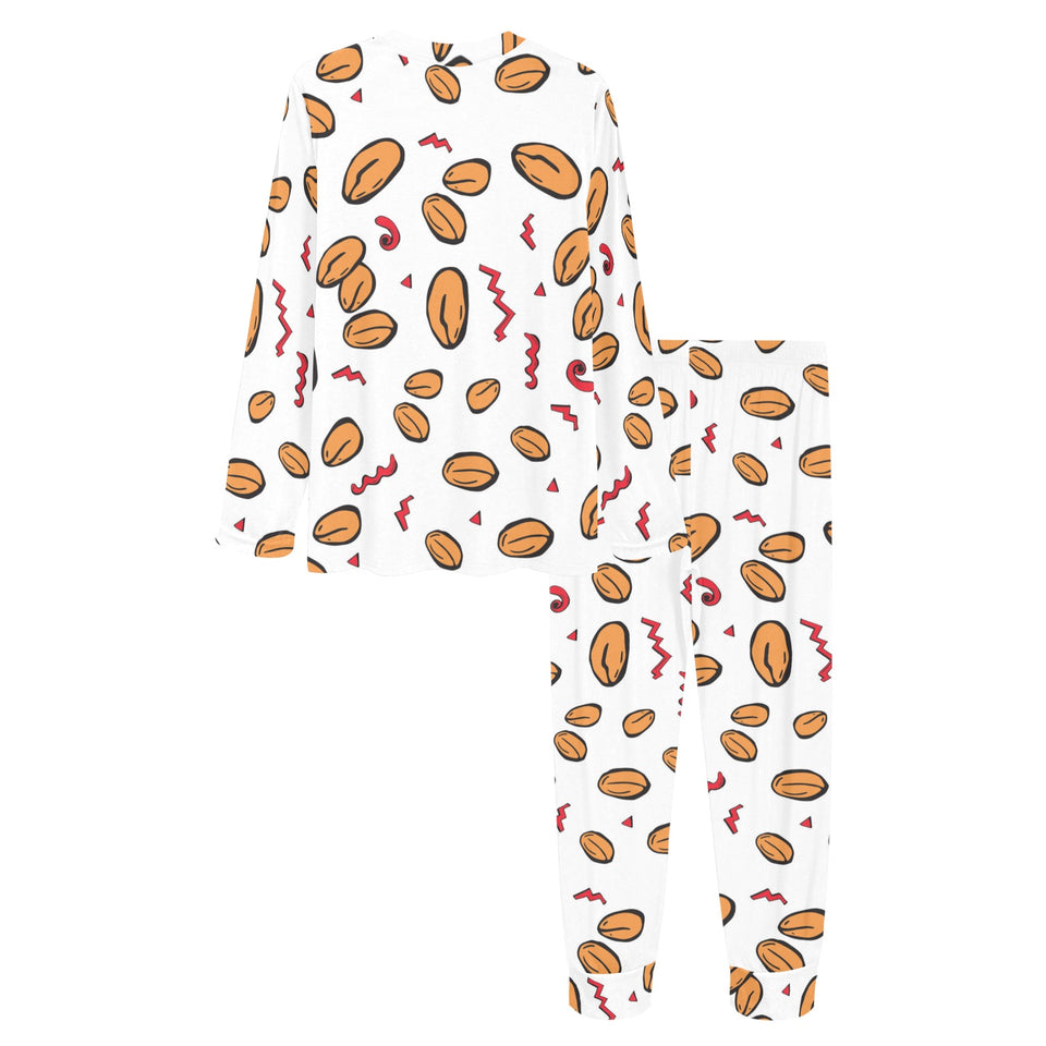 peanuts pattern background Women's All Over Print Pajama Set