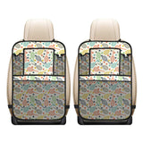 Tennis Pattern Print Design 03 Car Seat Back Organizer