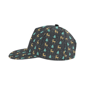 Deers star tree pattern All Over Print Snapback Cap