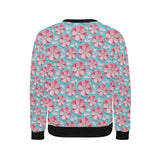 3D sakura cherry blossom pattern Men's Crew Neck Sweatshirt
