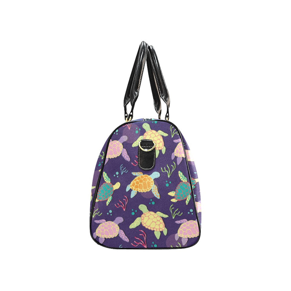 Colorful sea turtle pattern Travel Bag