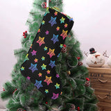 Colorful star pattern Christmas Stocking
