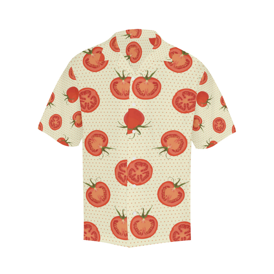 Tomato dot background Men's All Over Print Hawaiian Shirt