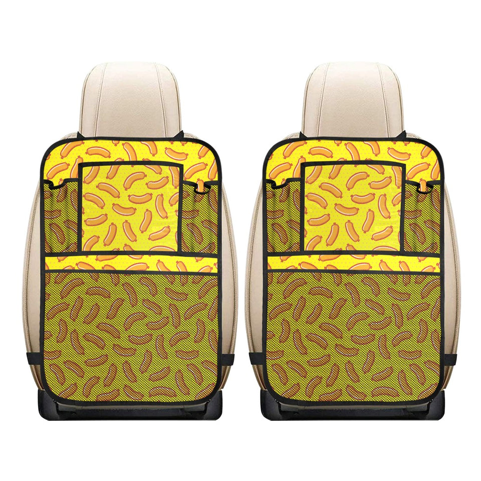 Sandwich Pattern Print Design 05 Car Seat Back Organizer