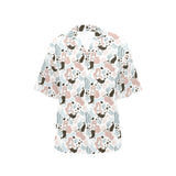 cute mermaid pattern Women's All Over Print Hawaiian Shirt