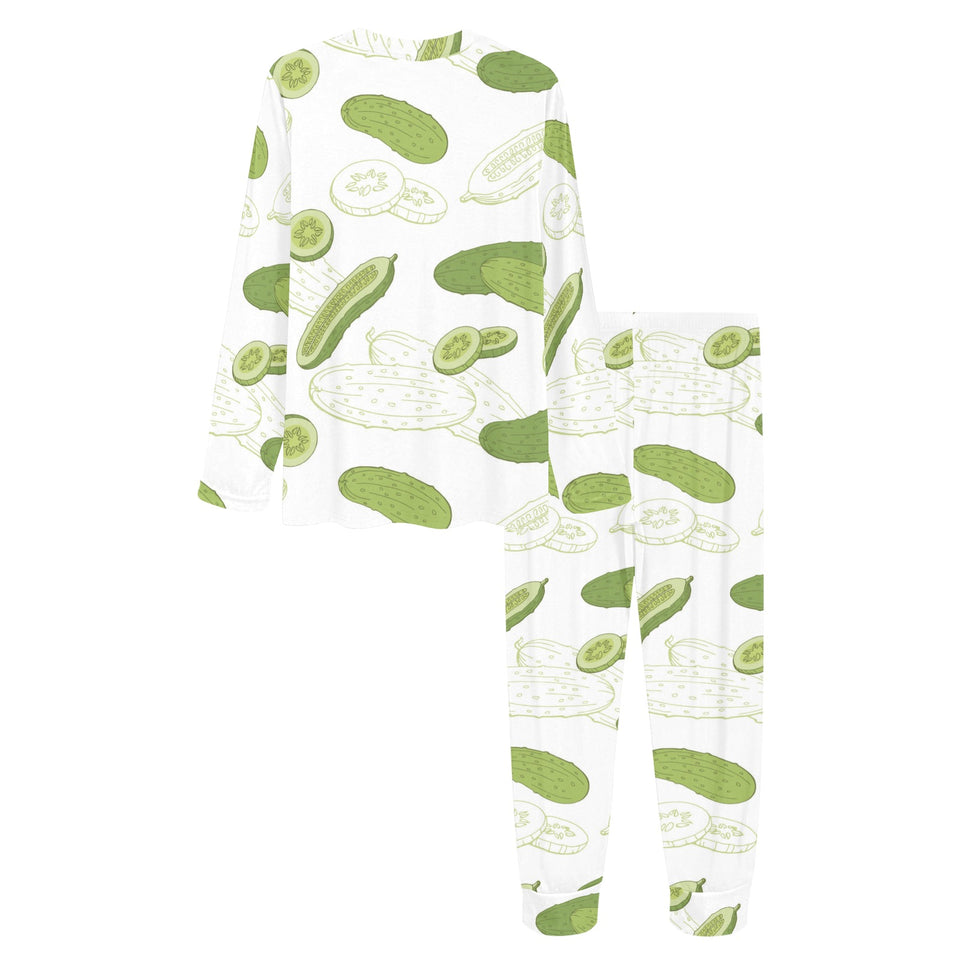 Cucumber sketch pattern Women's All Over Print Pajama Set