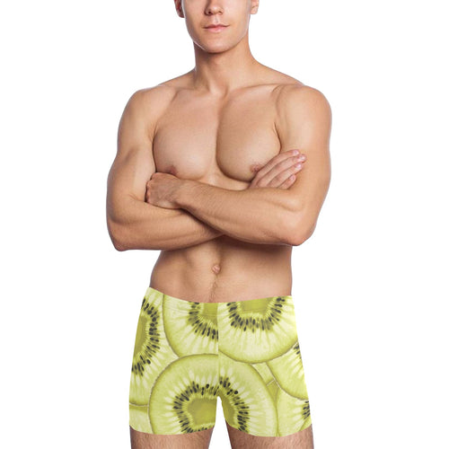 Sliced kiwi pattern Men's Swimming Trunks