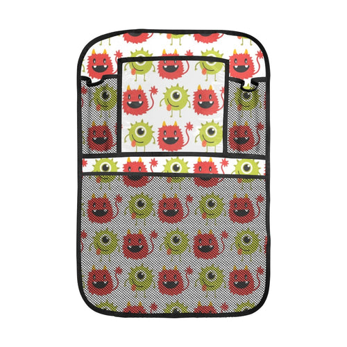 Alien Pattern Print Design 05 Car Seat Back Organizer