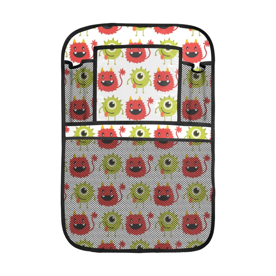 Alien Pattern Print Design 05 Car Seat Back Organizer