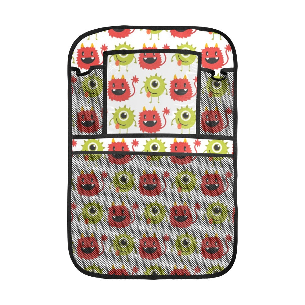 Alien Pattern Print Design 05 Car Seat Back Organizer