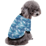 Shark hand drawn All Over Print Pet Dog Round Neck Fuzzy Shirt
