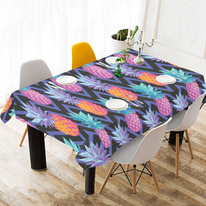 Pineapples pattern zigzag background Tablecloth