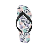 Butterfly pattern Unisex Flip Flops