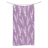 Lavender flowers purple pattern Bath Towel