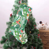 Cactus design pattern copy Christmas Stocking