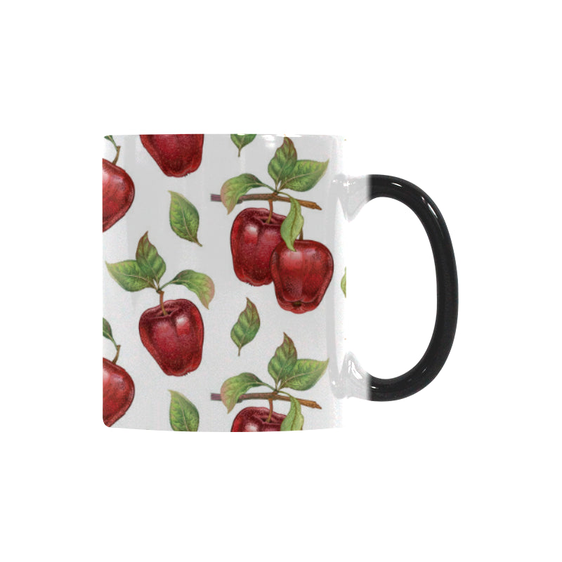 Red apples pattern Morphing Mug Heat Changing Mug
