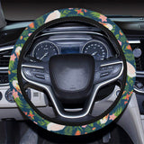 Pelican Pattern Print Design 05 Car Steering Wheel Cover