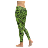 Green hop pattern Women's Legging Fulfilled In US