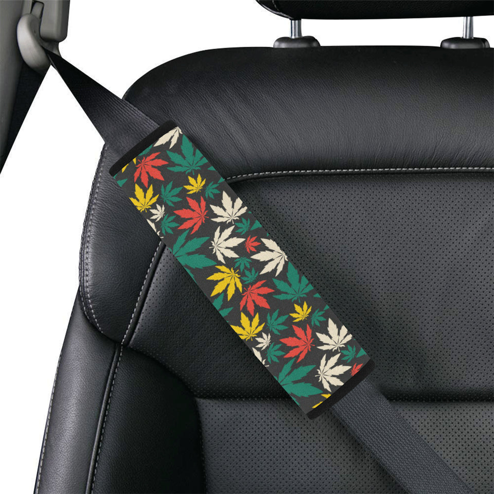 Canabis Marijuana Weed Pattern Print Design 02 Car Seat Belt Cover