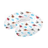 Watercolor helicopter cloud pattern U-Shaped Travel Neck Pillow